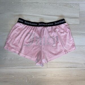 Juicy Couture Pink Velour Women's Shorts
